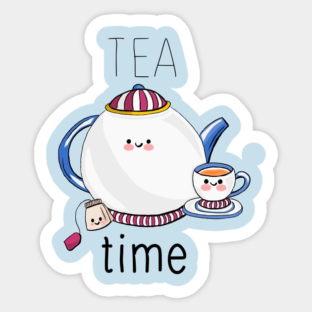 Cute Food - Tea Time Sticker by ThaisMelo